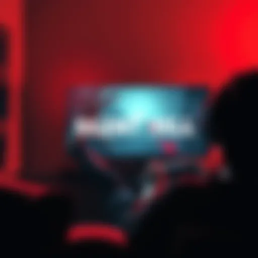 A person sitting on a couch with a game controller, focused on playing Silent Hill on a TV screen, showing a dark and eerie game scene.