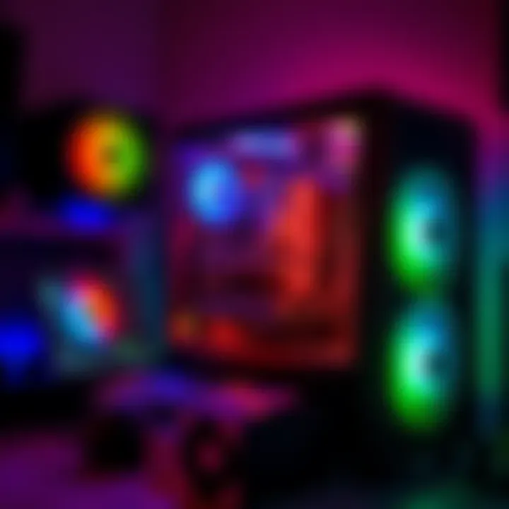 A newly built computer setup with gaming and photo editing components