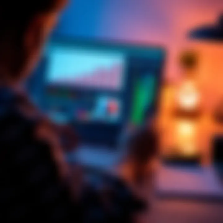 A person organizing a budget on a laptop while planning their first PC build, with a notepad and calculator beside them.