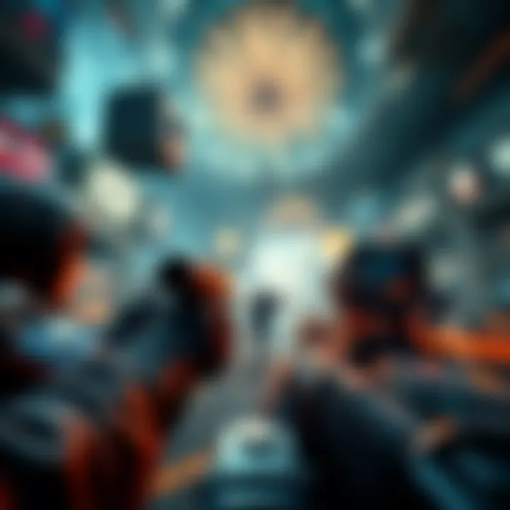 First-Person Perspective in Gaming Intense first-person gameplay action emphasizing stakes and strategy