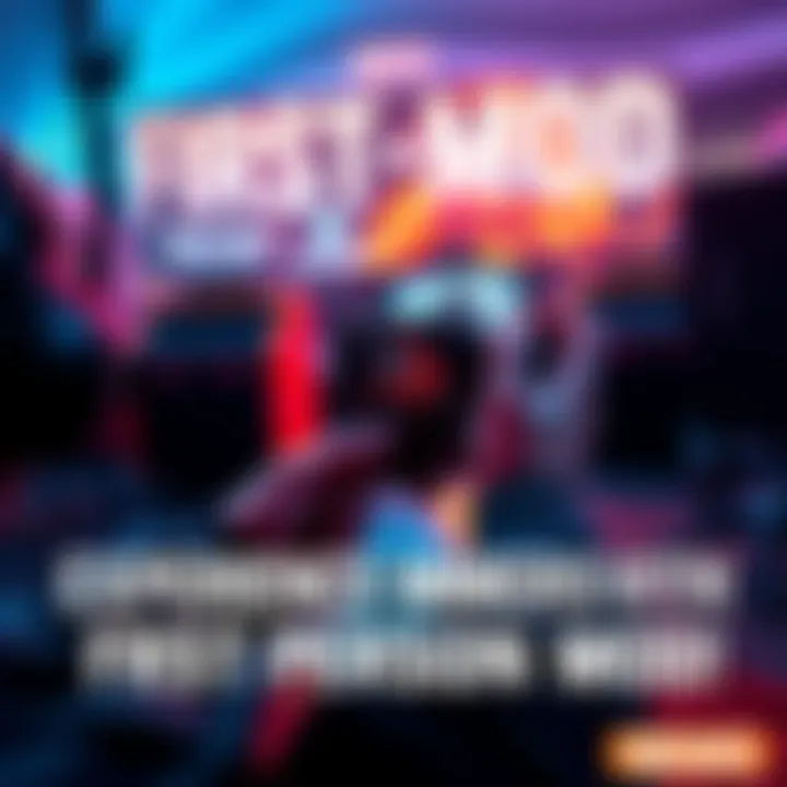 Gamer fully engaged in a first-person mod playthrough, showcasing immersive gameplay experience.