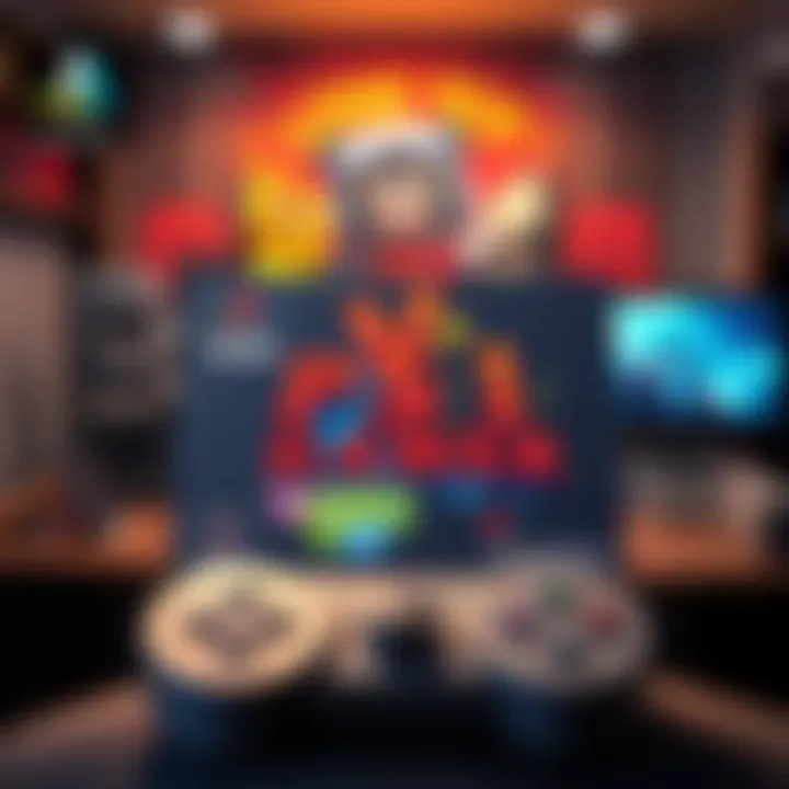 A nostalgic view of a PS1 game cover featuring vibrant art and classic gaming elements.