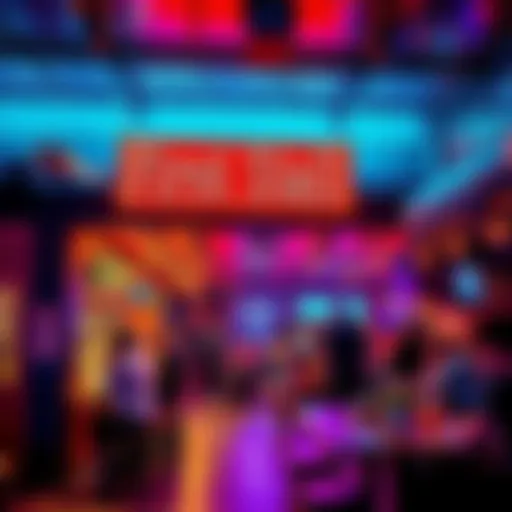 A lively scene at First Stall with people enjoying food and drinks in an inviting atmosphere.