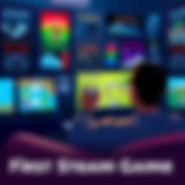 A person playing a classic game on Steam, surrounded by nostalgic game posters and a glowing computer screen.