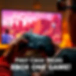 A gamer holding an Xbox One controller with a TV showing Minecraft on the screen, reflecting nostalgic gaming memories