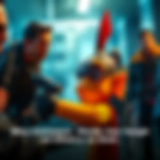 Fishstick in a tense moment, deciding to share the location of the Zero Point shard while surrounded by adversaries.