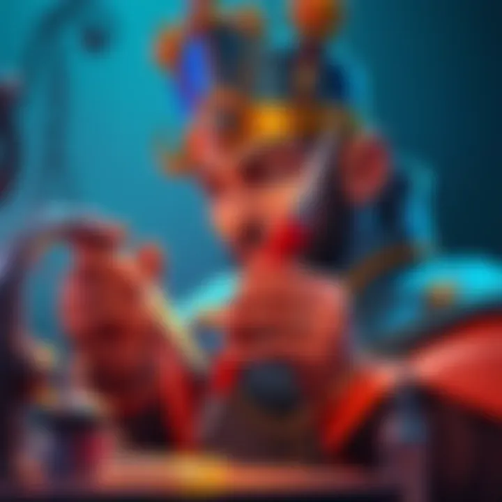 A person working on a Blue Prince character with tools, showing repair methods to fix it.