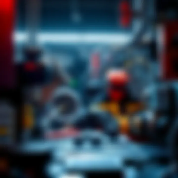 Fixing a Jamming Machine A technician repairing a machine that is jamming, using tools to troubleshoot the issue.