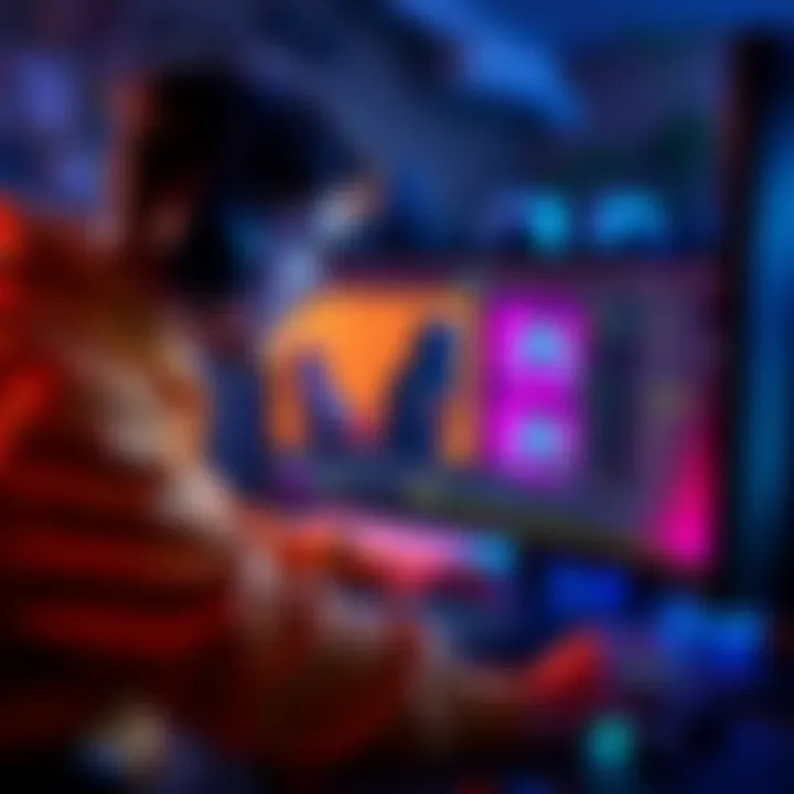 A gamer adjusting video settings on a computer to prevent crashes