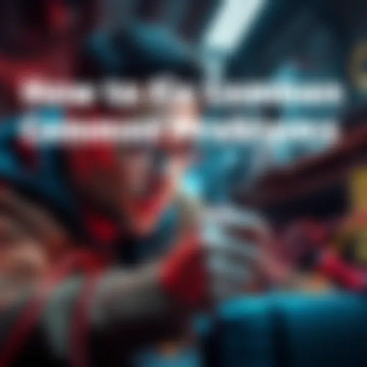 Fixing Common Problems A person troubleshooting a device with tools, looking focused and determined to find a solution.