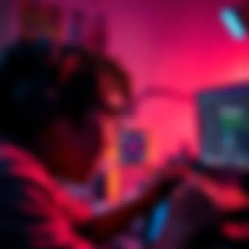 A gamer frustrated with a computer screen displaying the 'Game Configuration Unavailable' error message