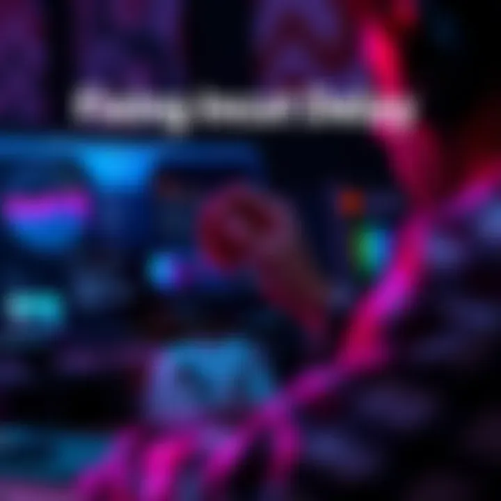 A person adjusting settings on a gaming console to reduce input delay