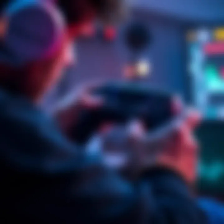 Fixing PS5 Controller Issues A gamer adjusting the settings on a PS5 controller during gameplay, focusing on directional control problems.