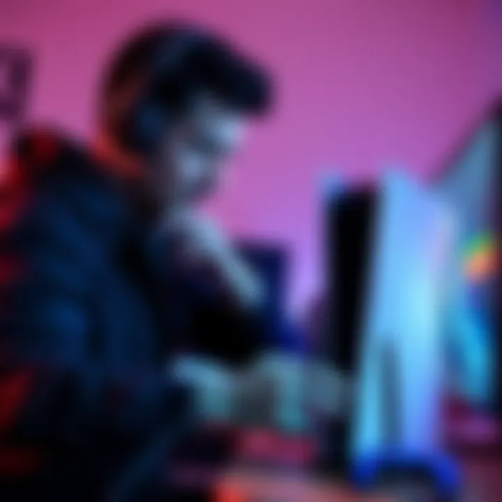 A gamer troubleshooting sound problems on a PS5 console, checking HDMI connections and adjusting settings.