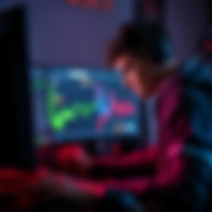 A gamer adjusts settings on their computer to fix screen tearing issues with an NVIDIA GeForce RTX 5070 graphics card