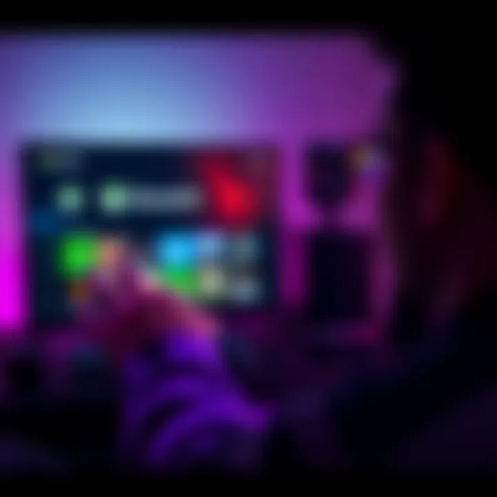 A person troubleshooting the Microsoft Rewards app on an Xbox console