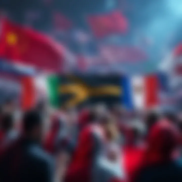 A collage of various flag memes with people debating their appropriateness on forums.