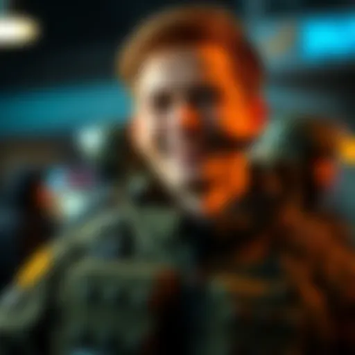 A person smiling while wearing a flak jacket, showcasing appreciation for protective gear.