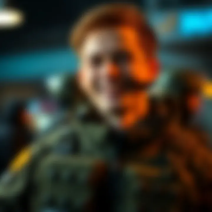 A person smiling while wearing a flak jacket, showcasing appreciation for protective gear.