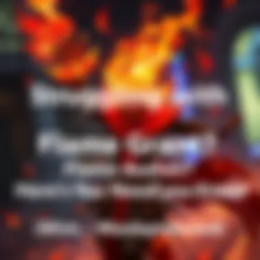 A character using flame grants like Noble Ashes and Blood Flame in a game setting, showcasing fiery effects and challenging gameplay