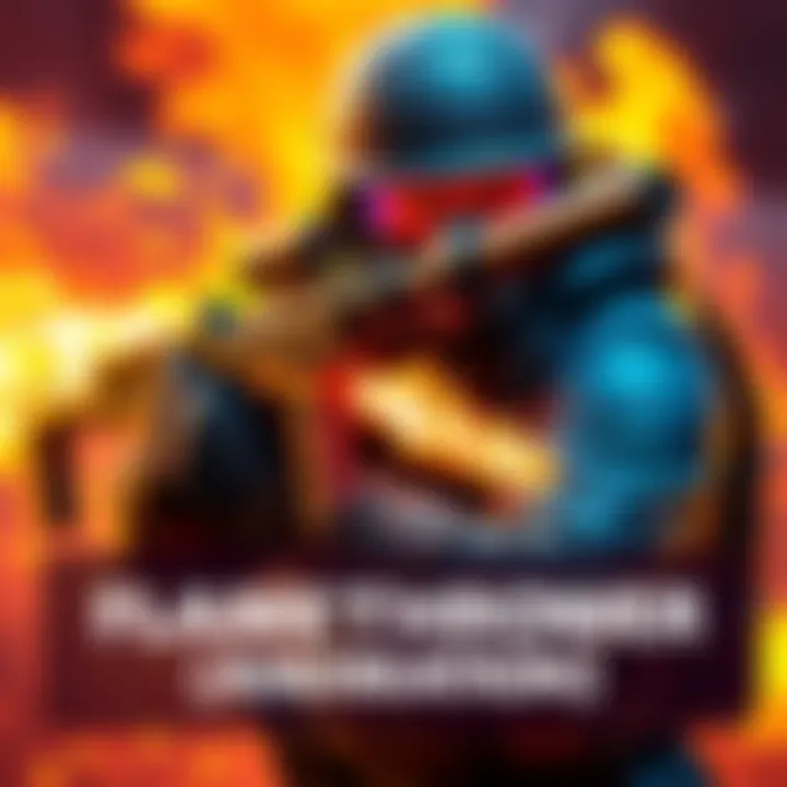 A gaming character holding a flamethrower, showcasing different reload styles with flames in the background.