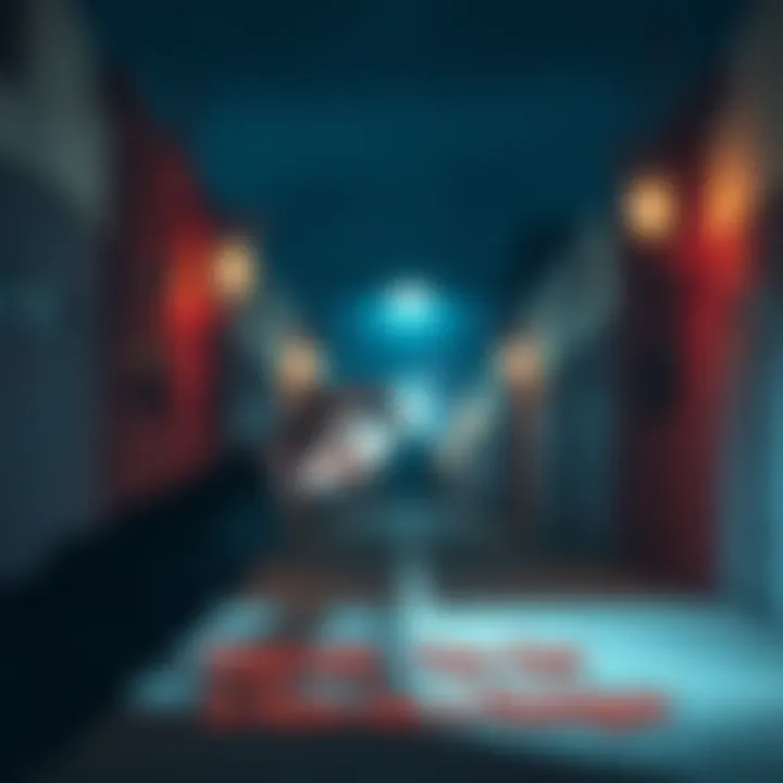 A person using a flashlight in a dark environment, illuminating their path, showcasing the new feature