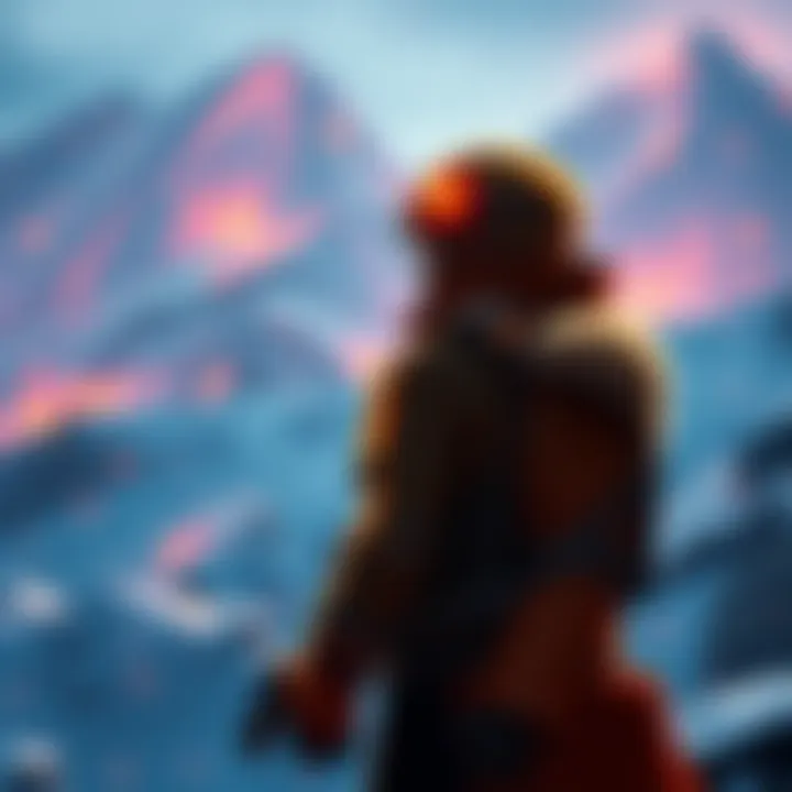 A graphic showing a player character ready to embark on an expedition without a strict departure time, symbolizing freedom and choice in gaming.