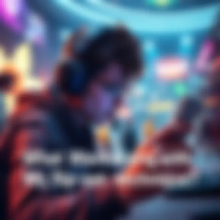 A gamer focusing on executing a flip reset in a competitive match, with a vibrant game environment in the background.