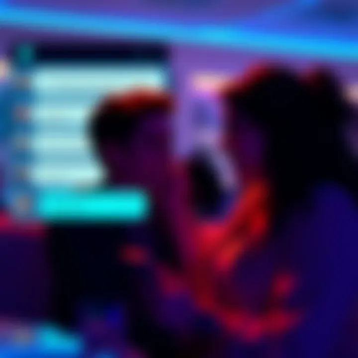 A screenshot showing a conversation where two people flirt, with concerns about miscommunication involving other interests like Sol.