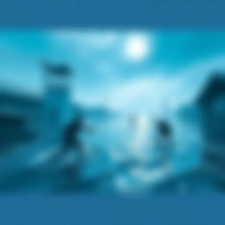 A video game level showing floodwaters rising, blocking paths and challenging players. Characters struggle to navigate the water.