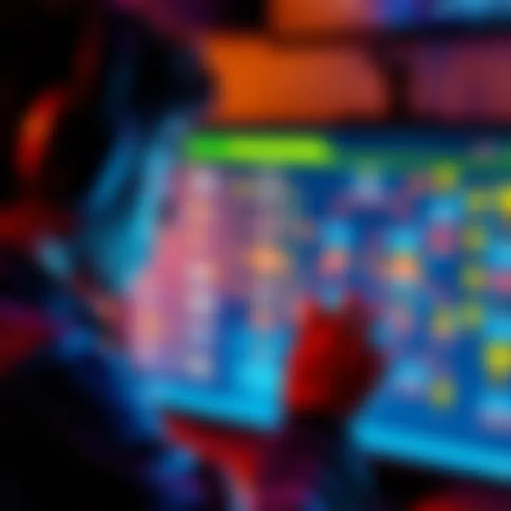 A gamer looks frustrated while examining a complex flowchart on their screen, trying to figure out trophy challenges related to character choices.