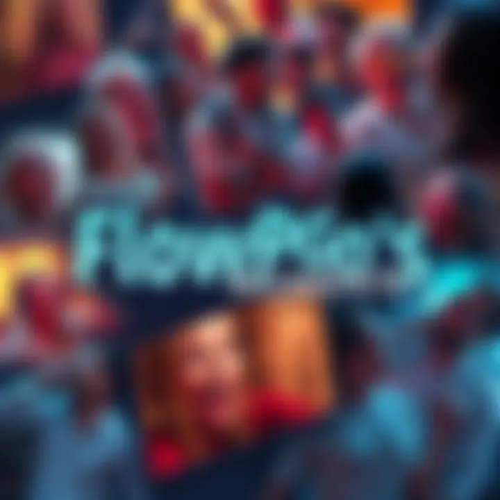 A collage of funny moments shared by FlowPoGo, featuring laughter and light-hearted scenes from various posts.