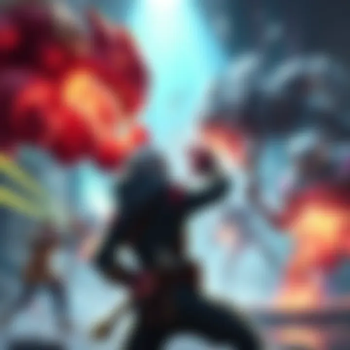 A character in a game repeatedly attacking an enemy that won't die after taking several hits, with a frustrated player in the background.