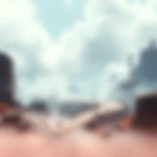 A gaming scene showing fog covering terrain and obstacles, affecting visibility and strategic positioning.