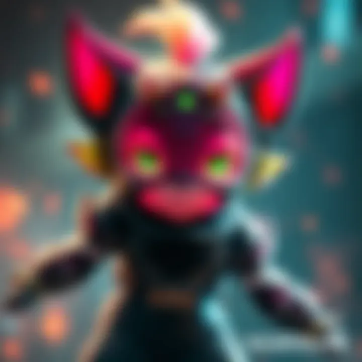 Follie Character in Warframe Follie, the Ash baby character, displays its unique design with enhanced customization options.