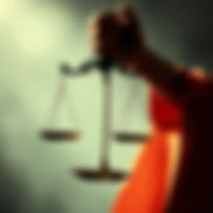 A person holding a scale, symbolizing the balance between forgiveness and accountability in moral decisions.