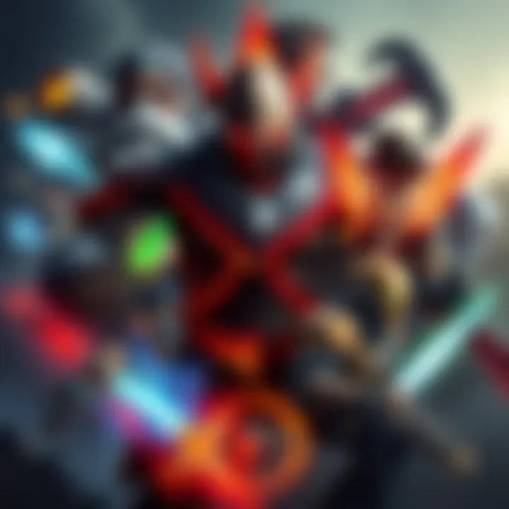 Image showing a collage of various overlooked hero abilities and items from different video games, highlighting their unique effects and designs.