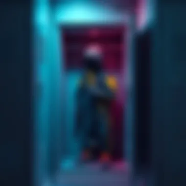 Forgotten outfit in locker A player opens a locker to reveal a rare and unattractive outfit that has been neglected in the game.