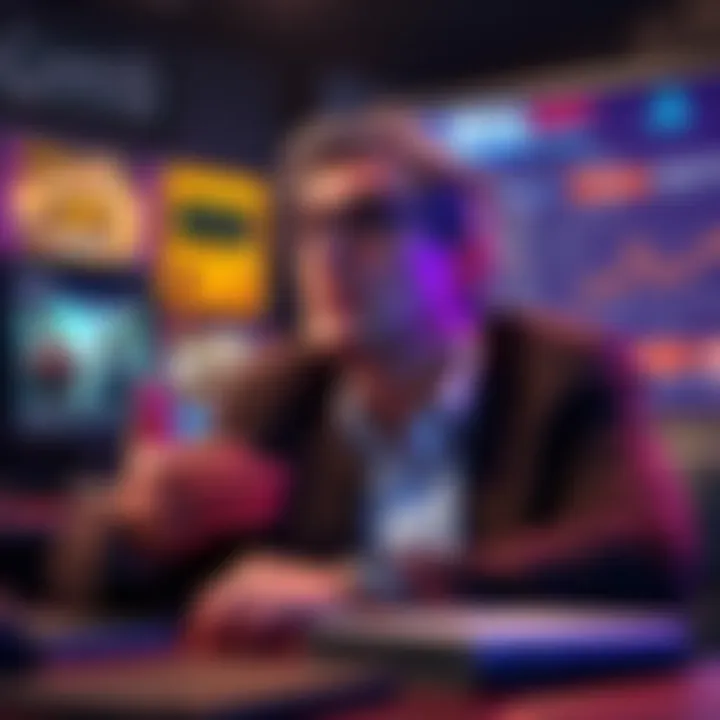 A former PlayStation executive in a discussion about the benefits of porting games to PC, with gaming graphics and charts in the background.