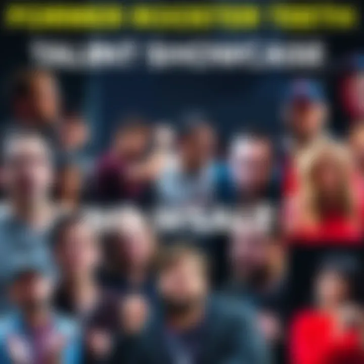 A collage of former Rooster Teeth employees engaged in various creative projects