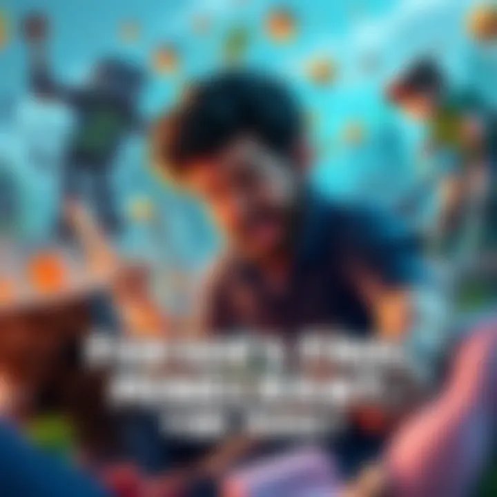 Forsen playing Minecraft Forsen enjoying his final Minecraft adventure, surrounded by blocks and characters of the game, focused on the screen with excitement