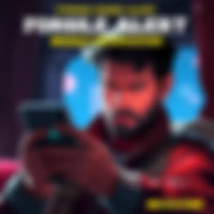 Forsen looking concerned while reading a missile notification on his device, with a worried expression