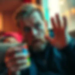 Forsen holding a can of snus, looking concerned while streaming