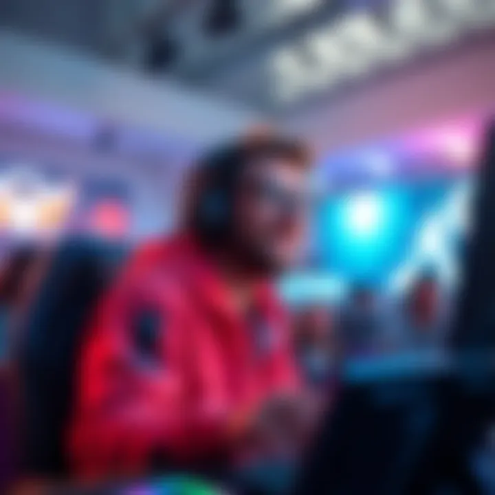 A popular streamer engaging with viewers in a vibrant online chat environment, highlighting community interaction and gaming culture.