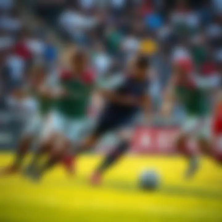 Forsen's team playing against 4 Swines & A Bum during a tense game, showing determination and strategy on the field.