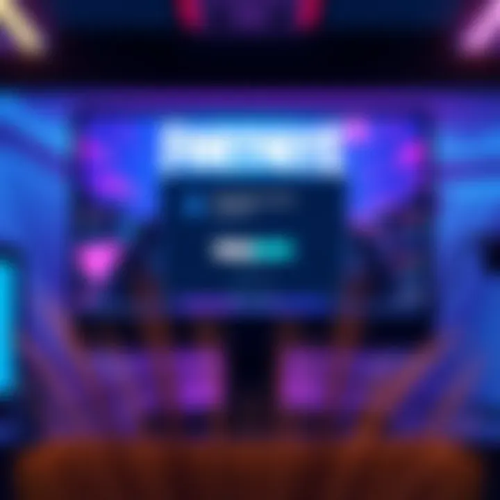 A computer screen displaying the Fortnite login page showing an error message, indicating access issues