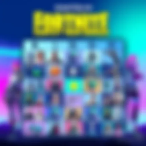 A colorful bingo sheet featuring new Fortnite skins for Chapter 6 Season 1, highlighting various characters and designs, with players discussing their favorites.