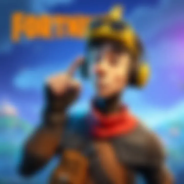 A Fortnite character mimicking real-world events with a funny expression, showcasing in-game accuracy and entertainment value.