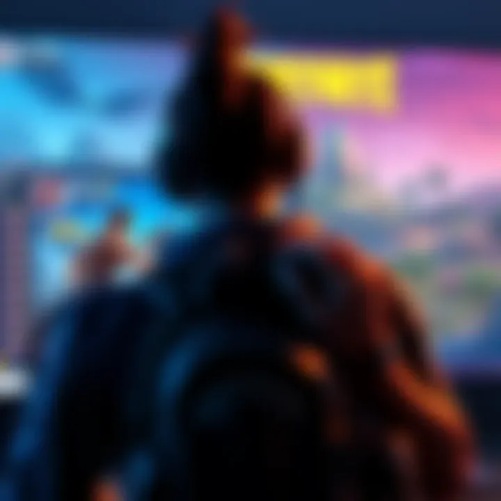 A gamer showing their Fortnite gameplay as a status on Discord, with the game interface visible in the background.