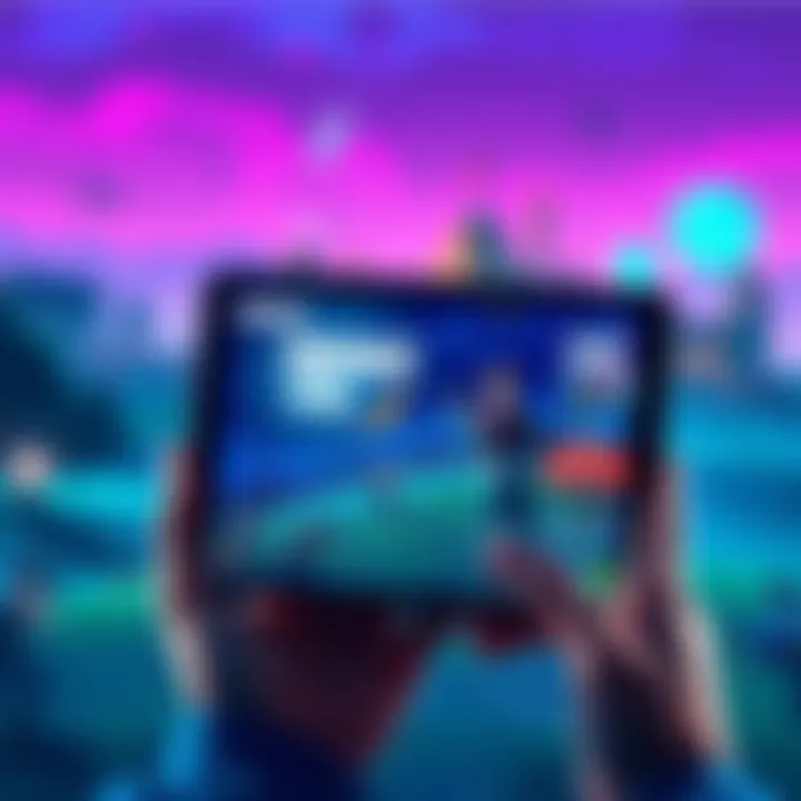A player frustrated with Fortnite's 120 FPS bug on an iPad Pro, showing the game running at 60 FPS